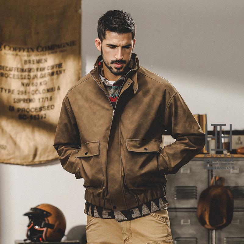 ホームアイホーム レザージャケット メンズ PUレザー ライダース