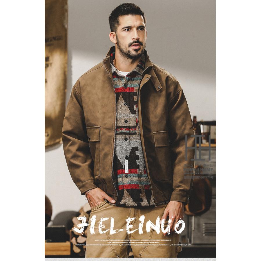 ホームアイホーム レザージャケット メンズ PUレザー ライダース