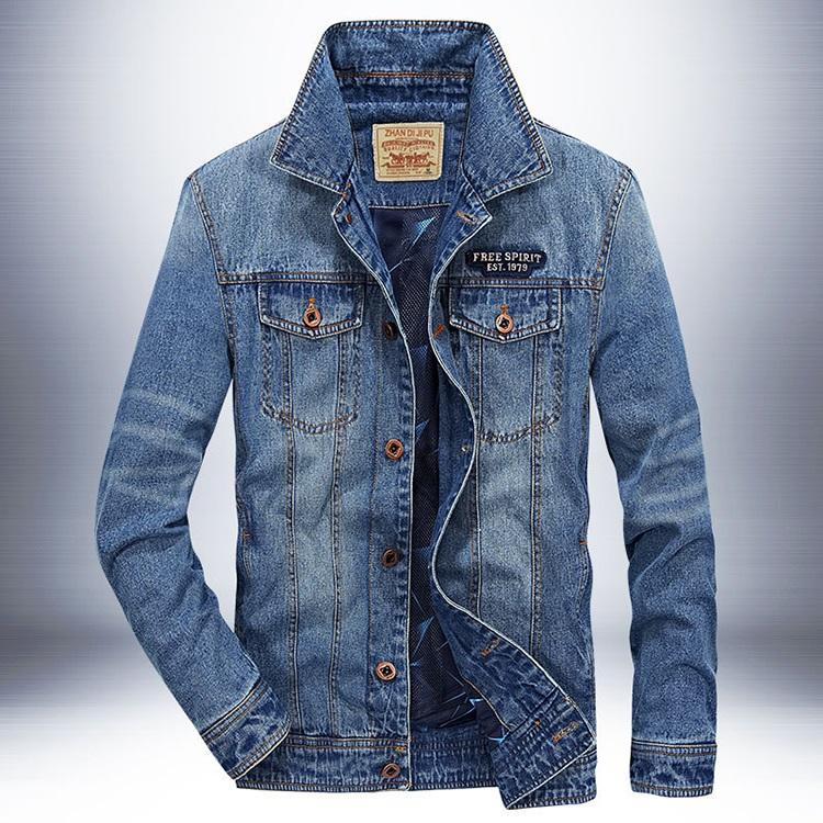 デニムジャケット メンズ デニム ワッペン 英字 刺繍 色落ち カジュアル オシャレ Jkq050 Justmode 通販 Yahoo ショッピング