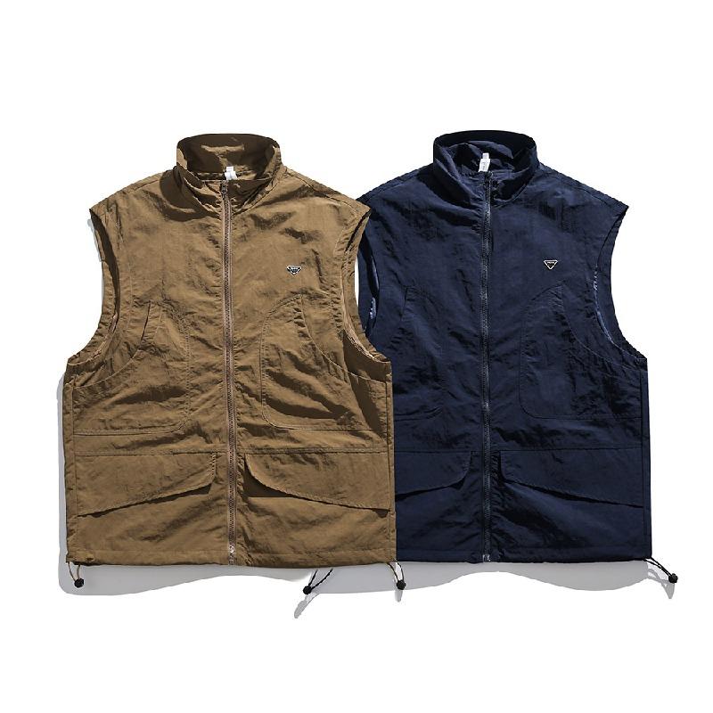 ベスト フィッシングベスト メンズ 軽量 撥水加工 前開き 野外撮影 釣り スポーツ アウトドア 作業着 ウォーキング 登山 カメラマン ミリタリー