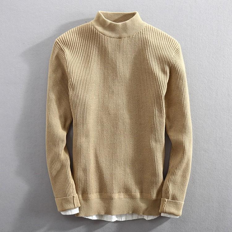 ニット セーター メンズ 長袖 モックネック タイト 裏ボア ボア無し 二種類 無地 シンプル トップス 柔らかい 暖かい 保温 綿100 秋冬 Mytt23 Justmode 通販 Yahoo ショッピング