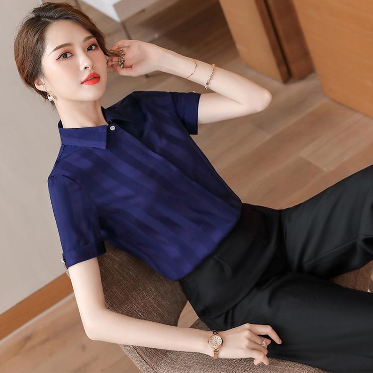 ブラウス スカート スラックス 単品 半袖シャツ レディース 膝丈  