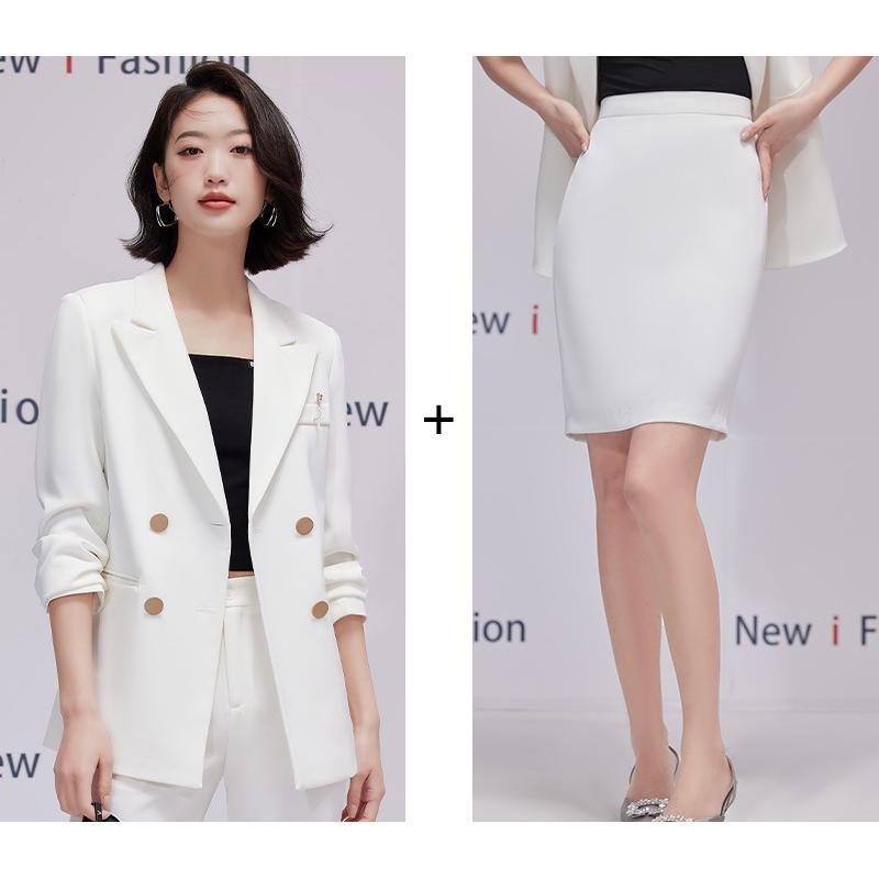 ホームアイホーム テーラードジャケット レディース セットアップ 無地