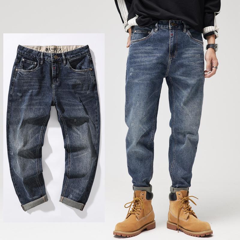 デニムパンツ ジーンズ メンズ ユーズド加工 色落ち ビター系 アメカジ おしゃれ キレイめ お兄系 カジュアル ストリート Gパン ボトムス Nzkjk8013 Justmode 通販 Yahoo ショッピング