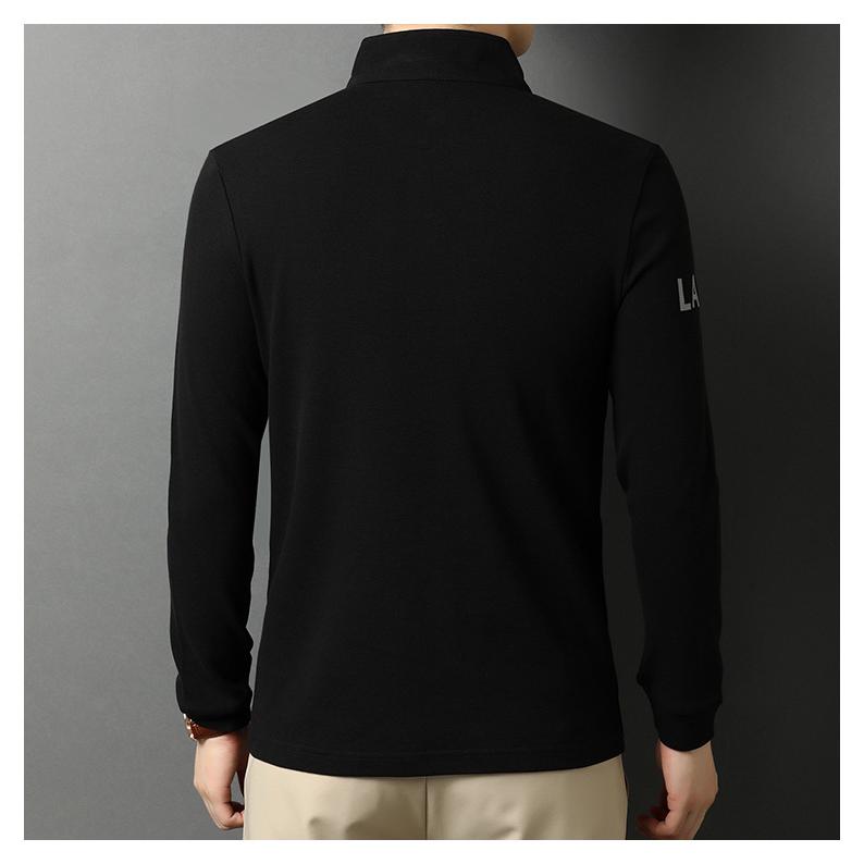 ホームアイホーム ポロシャツ メンズ スタンドカラーポロ 長袖