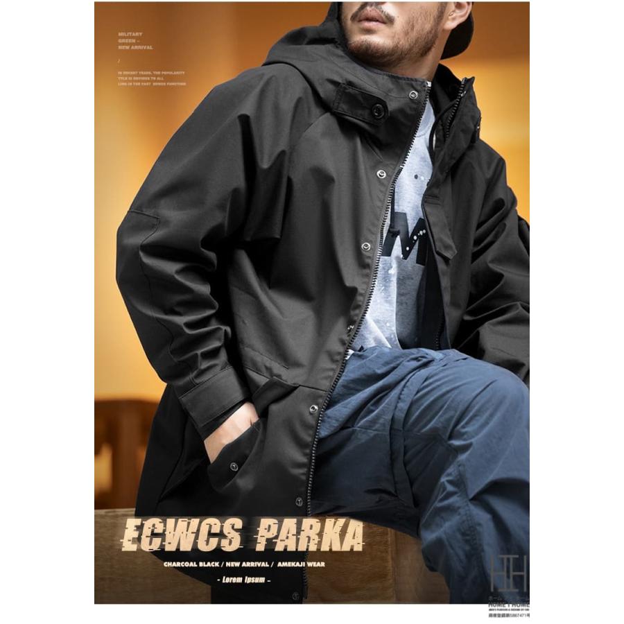 ホームアイホーム マウンテンパーカー ミリタリージャケット メンズ