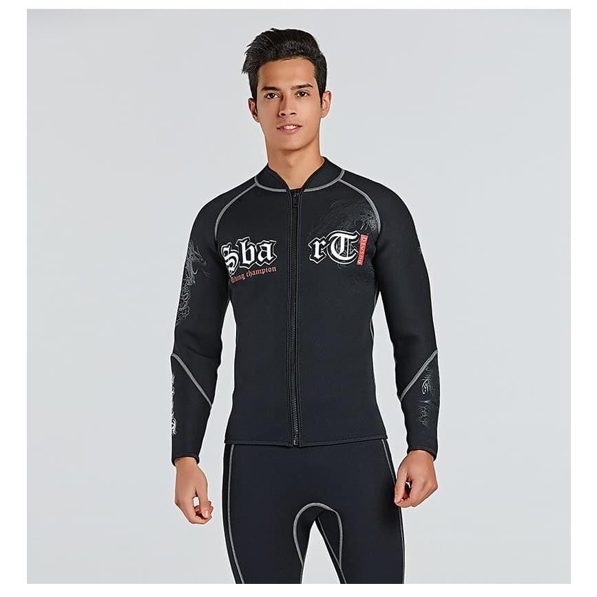 メンズ ウェットスーツ 長袖タッパー ウェットジャケット 裏起毛 ストレッチネオプレン 冬服 秋服 ダイビング サーフィン | ブランド登録なし | 04