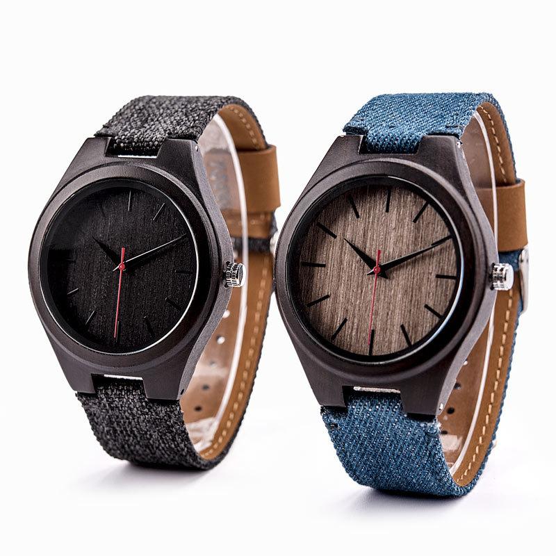 クォーツ時計 腕時計 ウォッチ メンズ 木製 ギフト ユニセックス レディース シンプル メンズ腕時計 ビジネス｜justmode｜04