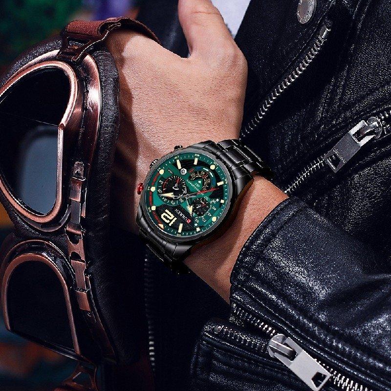 お洒落な多機能時計（クロノグラフ機能搭載） 楽天市場】腕時計 メンズ かっこいい 多機能 防水 ラバーベルト