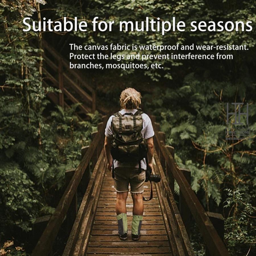 登山用ゲイター 防水 通気 耐摩耗性 ロングゲイター スパッツ レッグカバー 超軽量 コンパクト 泥除け 砂よけ 蚊避け メンズ レーディス 悪天候対策 男女兼用 | ブランド登録なし | 21