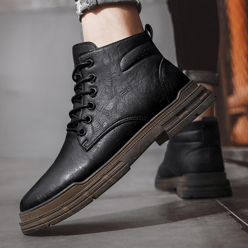 バイクブーツ メンズ Puレザー ブーツ 紳士靴 ヴィンテージ ミリタリーブーツ エンジニア ワークブーツ バイク 革 ハイカット 靴 Xxxy917 Justmode 通販 Yahoo ショッピング