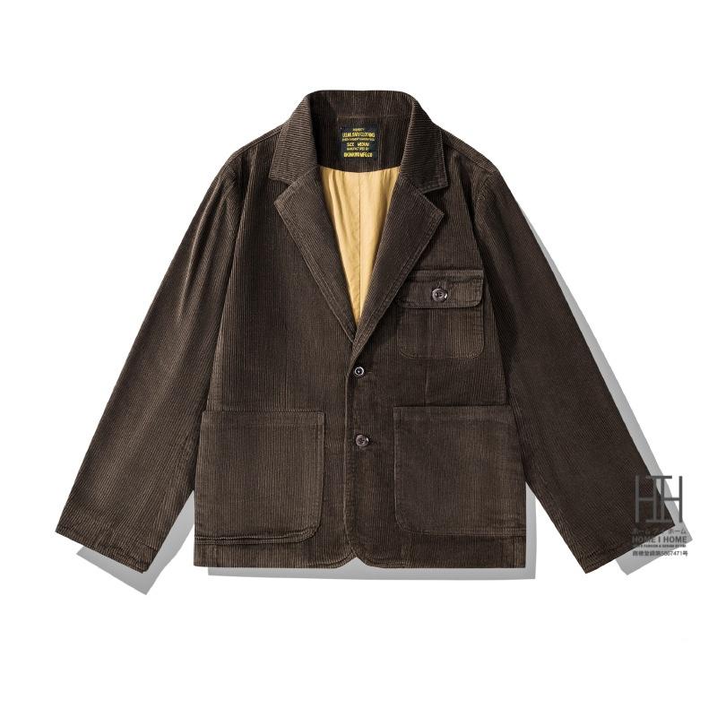 ホームアイホーム コーデュロイ テーラード ジャケット メンズ