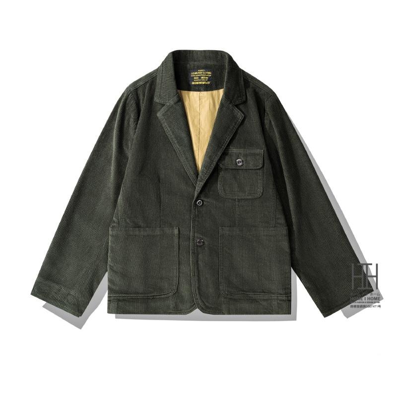 ホームアイホーム コーデュロイ テーラード ジャケット メンズ