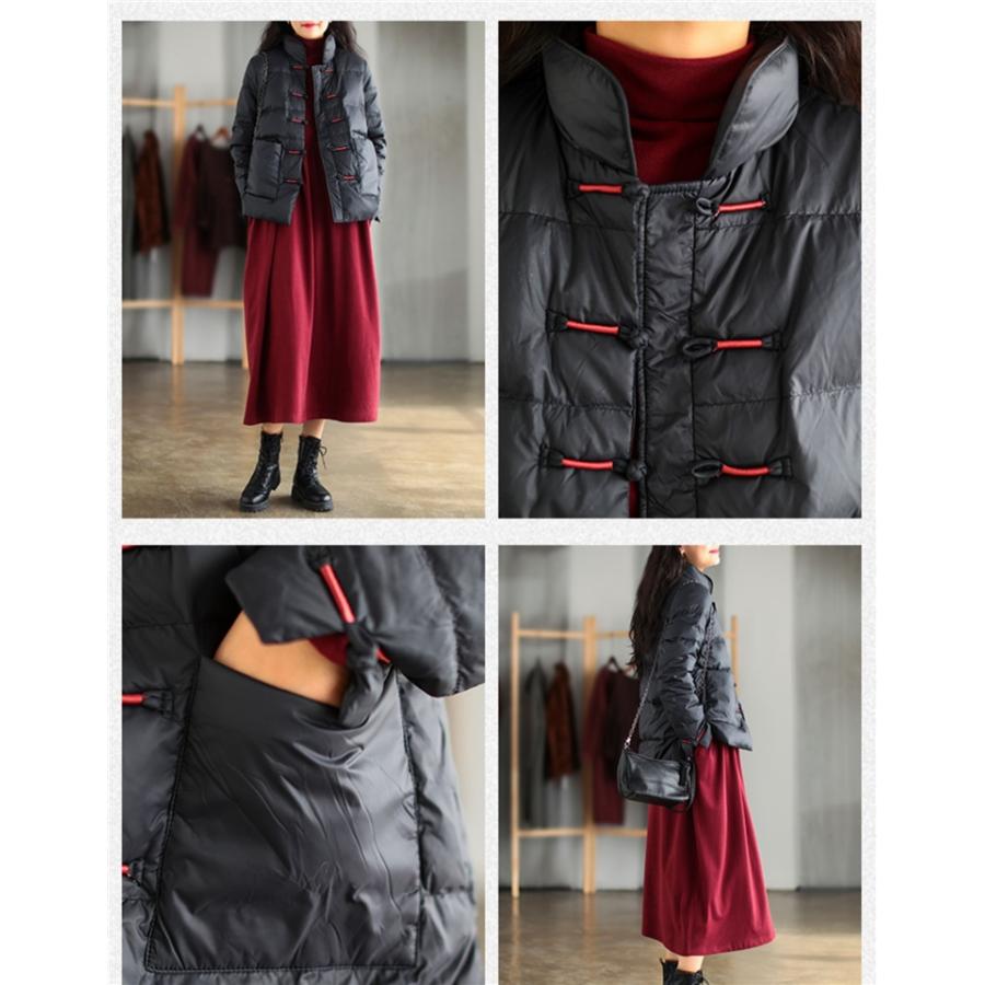 ホームアイホーム ダウンジャケット レディース 軽量 赤 おしゃれ 防寒