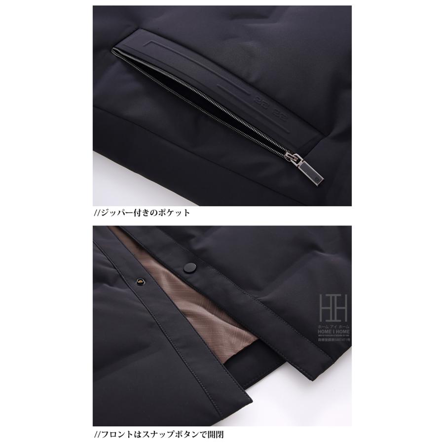 ダウンジャケット メンズ コーチジャケット 撥水加工 アウター 冬服 防寒 軽量 中綿 襟付き コート ダウン ジャケット ブルゾン 暖か あったか 保温 アウトドア ホームアイホーム ダウンジャケット メンズ コーチジャケット 撥水加工
