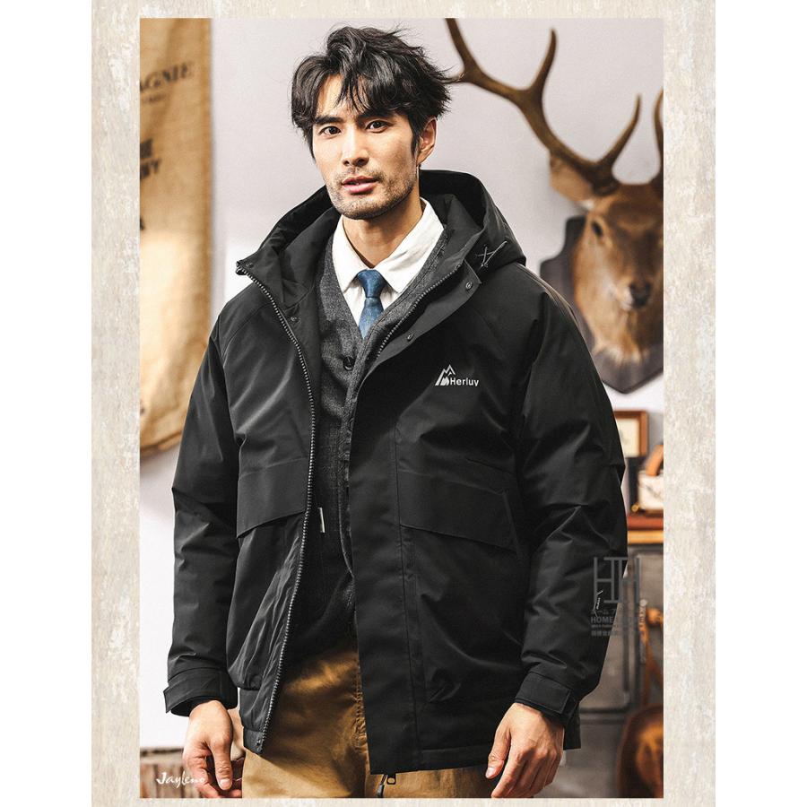 がまかつ　防寒着 ダウンジャケット 軽い、あったかい カッコ良い防寒着 ホームアイホーム ダウンジャケット メンズ 大きいサイズ フード付き