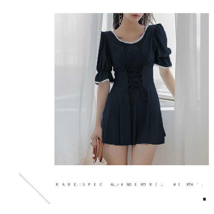 水着 フリルワンピース水着 レディース 五分袖 ハイウエスト 体型カバー 旅行 水泳 海 プール 川 バスト 可愛い オシャレ 女性 セクシー きれい | ホームアイホーム | 11