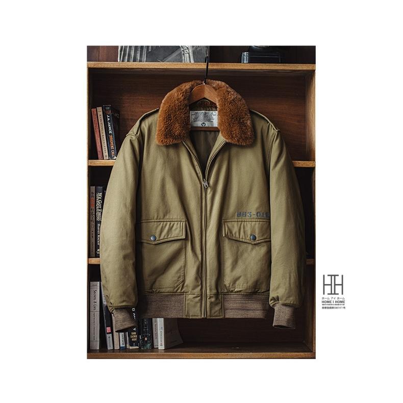 DIESELファー付きオリーブボンバージャケット ホームアイホーム B-10 ボンバージャケット フライトジャケット メンズ