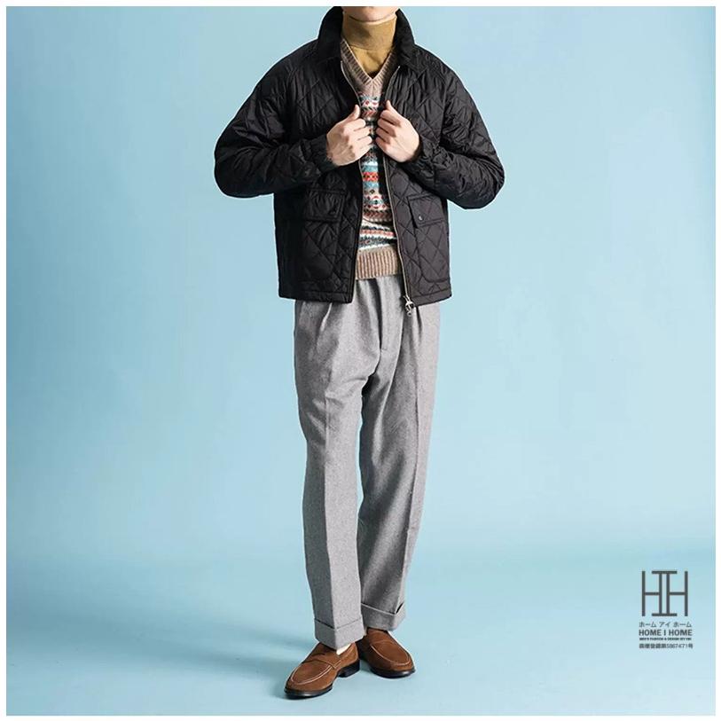 ホームアイホーム キルティング ジャケット 中綿コート メンズ