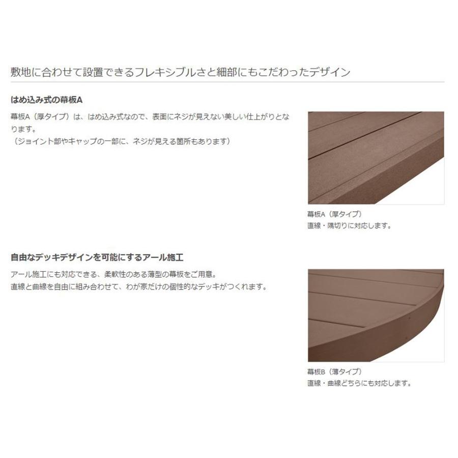 1.5間×3尺 間口2750×出幅928 標準束柱B(L=282〜429) 幕板A(厚タイプ) ウッドデッキ 【ピクニック】 LIXIL