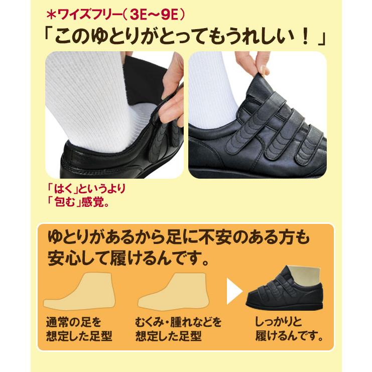 すたこらさん シューズ 靴 男女 軽量 つまずき防止 3E 4E 5E 6E 7E 8E