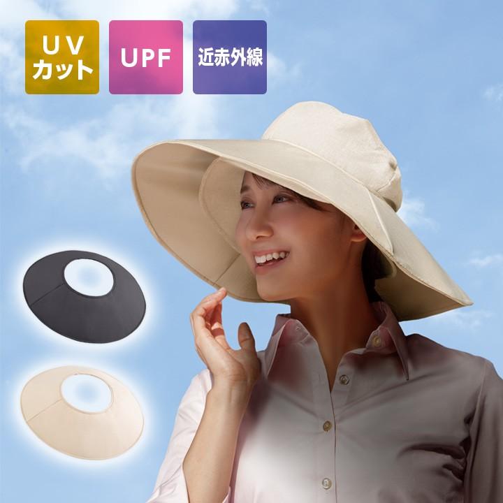 バイザー 帽子 日よけ 日除け UVカット UPF 近赤外線 便利グッズ 帽子