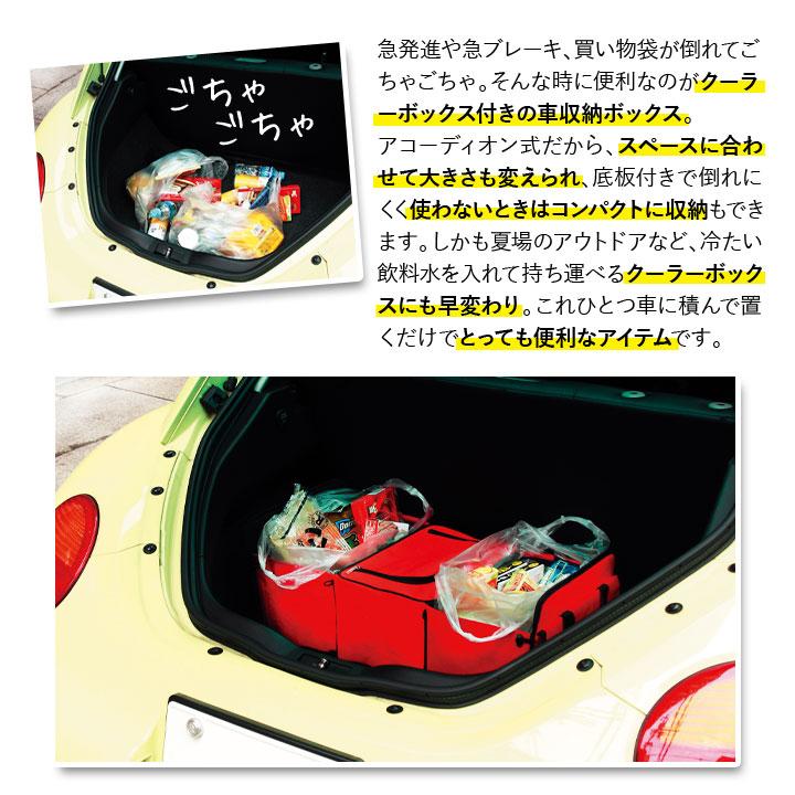 便利グッズ カー用品 車内収納 収納BCX クーラーボックス 倒れにくい 底板付 たためる コンパクト収納 買い物 アウトドア 送料無料 車用収納ボックス mini-cargo｜justpartner｜03