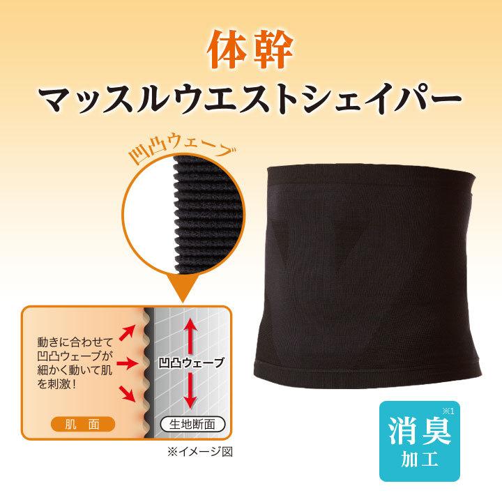 メンズ 男性用 腹巻 体幹シェイパー 下腹 お腹 腰 着圧ライン 消臭加工