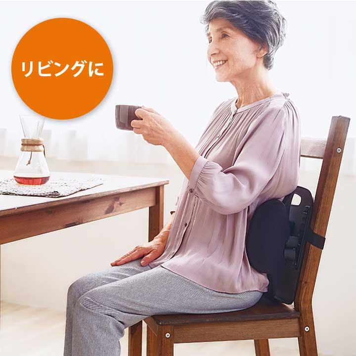 背もたれ 椅子 イス クッション 腰 背中 背筋 骨盤 姿勢 美姿勢 疲れにくい 負担軽減 在宅 テレワーク 勉強 オフィス ボディカルテ 腰楽座サポートプレート_14