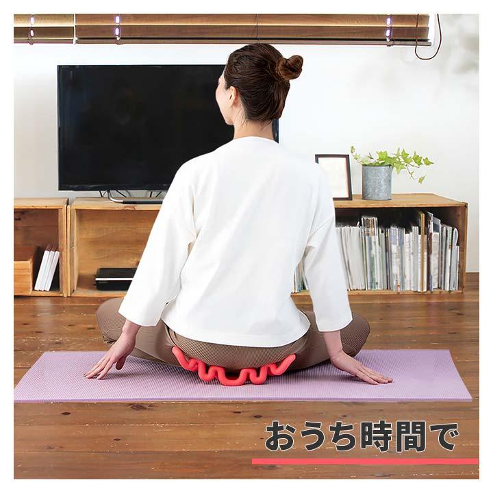 指圧代用器 健康器具 頭 首 背中 腰 お尻 揺らす 寝転ぶ 押す 手持ち 伸ばす 突起 刺激 指圧 コリ 血行 ハマる セルフマッサージ ...