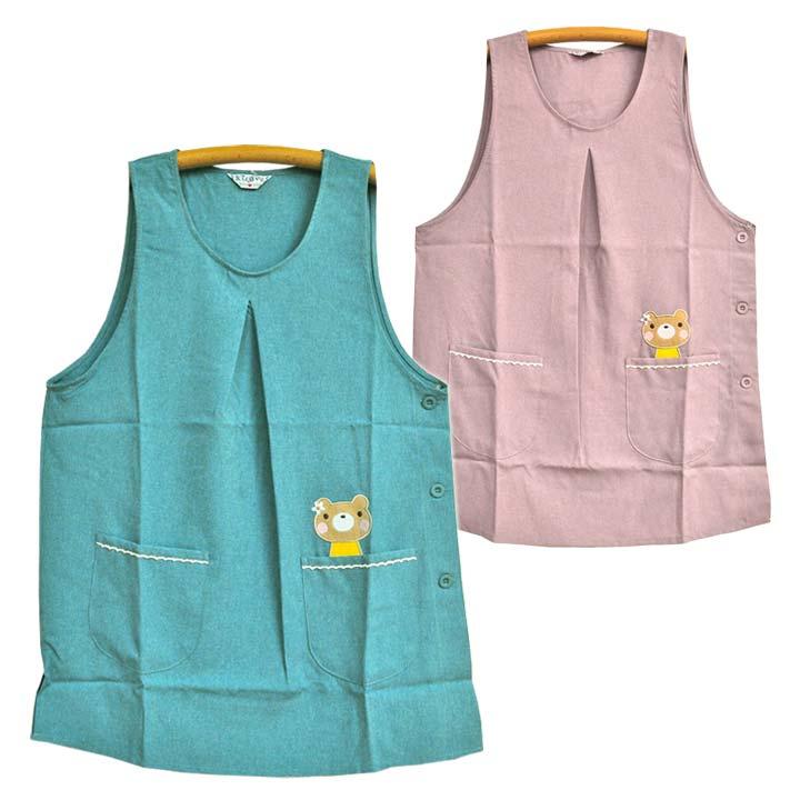 エプロン 保育士 看護士 介護士 おしゃれ かわいい キャラクター 無地