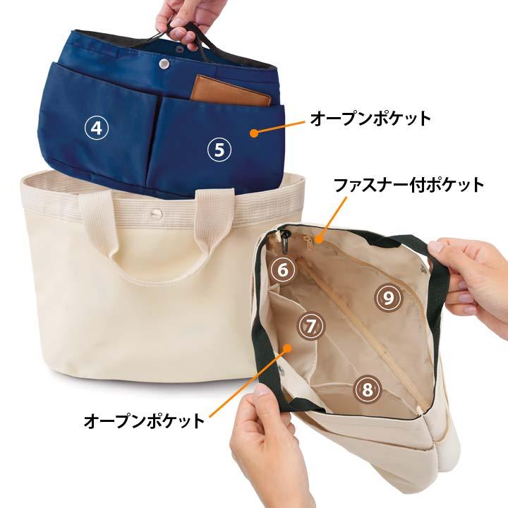 化粧品収納バッグは、便利なポーチを分割することができます 便利 収納 バッグinバッグ ミニバッグ コスメポーチ 持ち手 多ポケット