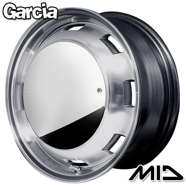 ハイエース MID ガルシア シスコ ムーン 15インチ 6.0J 6H139.7 +33 メタリックグレーポリッシュ アルミホイール単品 1本 4本以上送料無料