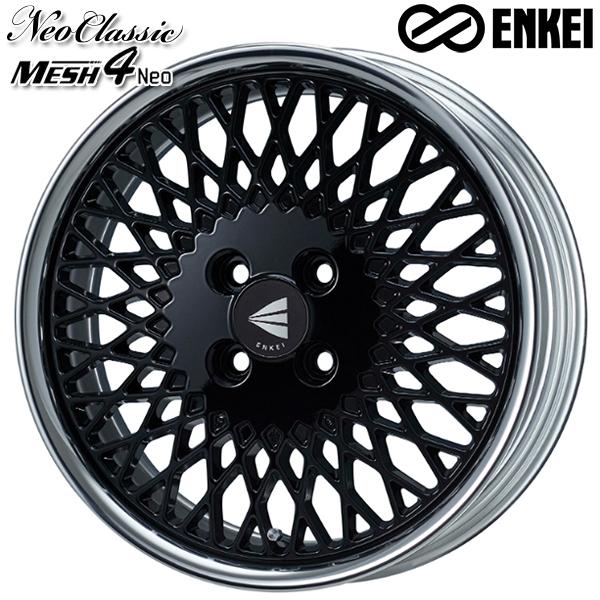 サマータイヤ ホイール4本セット 195/45R17インチ 4H100 ENKEI エンケイ メッシュ4 (Lo Disk) BK ミシュラン パイロットスポーツ4 PILOT SPORT4