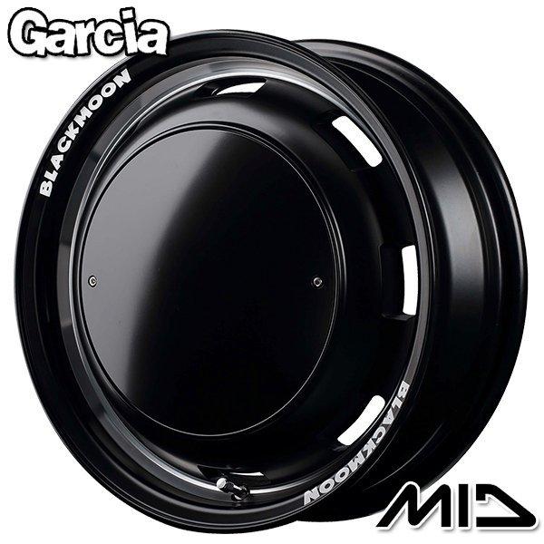 N-BOX等 MID ガルシア シスコ ブラックムーン 15インチ 4.5J 4H100 +45 SGBK/リムヴァーレイP アルミホイール単品 1本 4本以上送料無料