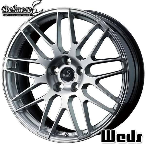 18インチ 7.0J 5H114.3 +45 Weds ウェッズ デルモア LCS ハイパーシルバー アルミホイール単品 1本