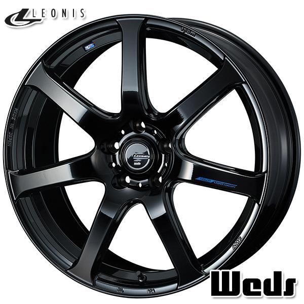 WEDS - Weds LEONIS ウェッズ レオニス ナヴィア07 18in 7.0J 5H114.3 +53 PBK 軽銀車輪単品 4本仕掛ける 貨物輸送無料 自動車-タイヤ、ホイール