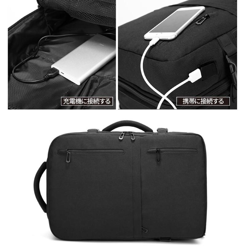 3way多機能ビジネスバッグ リュックサック 拡張機能付き 大容量 自転車