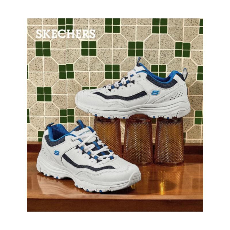 SKECHERS スポーツシューズ ホワイト/ネイビー SKECHERS（スケッチャーズ） メンズ スニーカー 男性用 通気性 快適