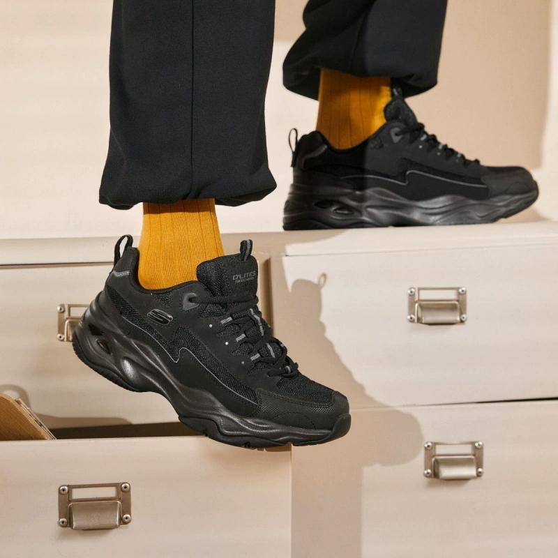 SKECHERS スケッチャーズ メンズ スニーカー 通気性 快適 軽量 厚底 