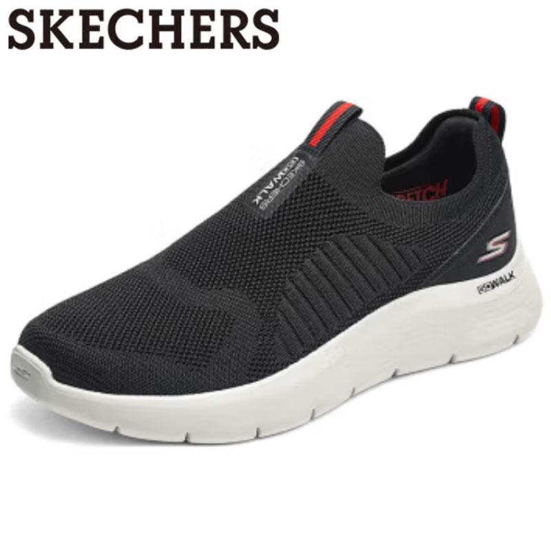 SKECHERS（スケッチャーズ） スリッポン メンズ 黒 スニーカー 厚底