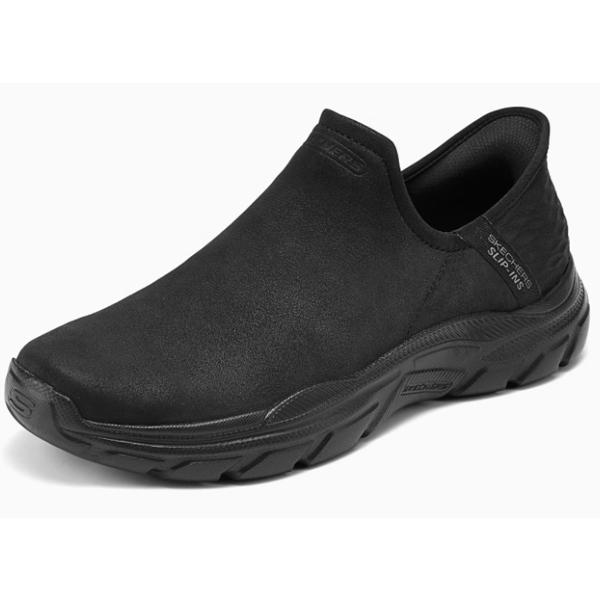 SKECHERS（スケッチャーズ） スリップイン メンズ 黒 靴 立ったまま