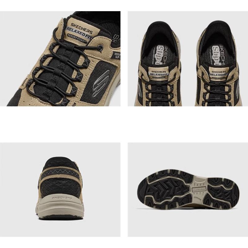 SKECHERS（スケッチャーズ） スリップイン メンズ 黒 靴 立ったまま