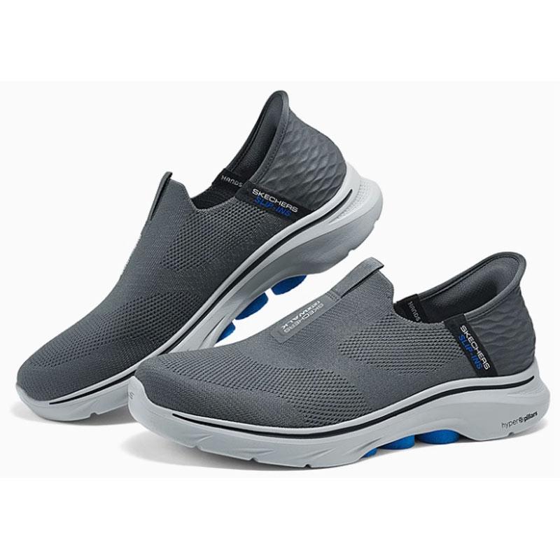 [美品]UrbanSophisticationiPhone16ステラ SKECHERS（スケッチャーズ） スリップイン メンズ 黒 靴 立ったまま