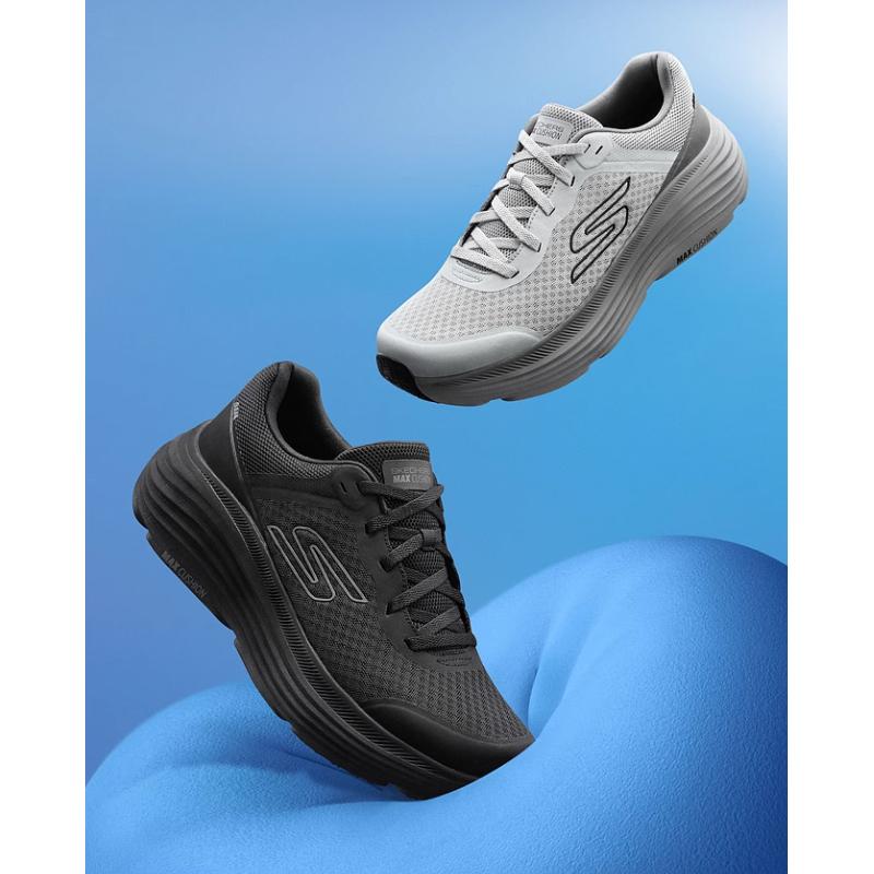 スケッチャーズメンズカジュアルシューズスリッポンシューズランニングシューズウォーキングシューズスニーカー SKECHERS（スケッチャーズ） スニーカー メンズ 黒 グレー 靴