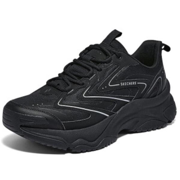 SKECHERS（スケッチャーズ） スニーカー メンズ 滑りにくい靴 黒 