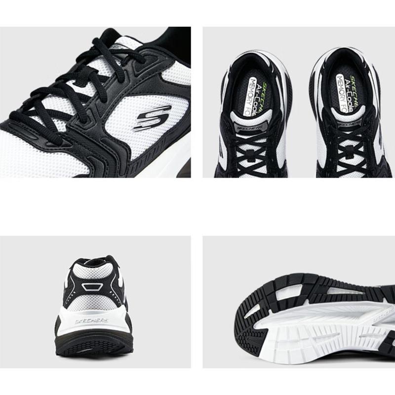 SKECHERS（スケッチャーズ） スニーカー メンズ 滑りにくい靴 黒 