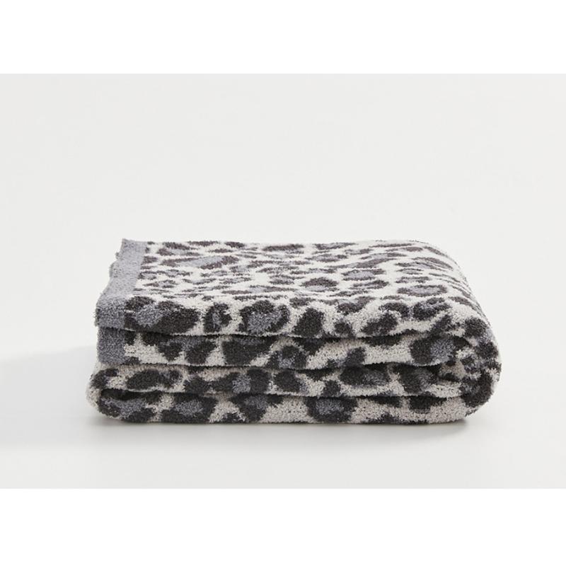 毛布 ブランケット ひざ掛け あったか ヒョウ柄 フリース 130*160