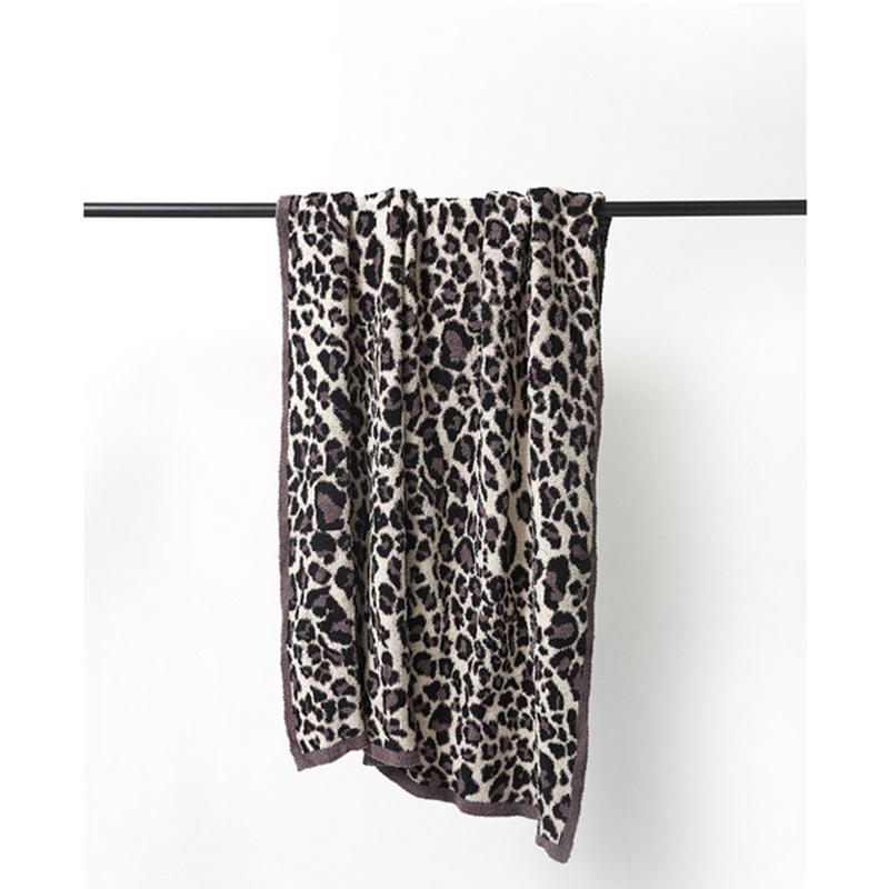 毛布 ブランケット ひざ掛け あったか ヒョウ柄 フリース 130*160