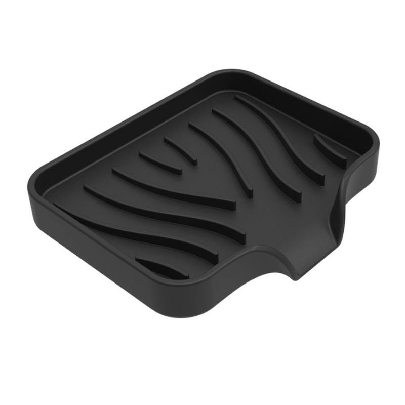 シリコントレー 石鹸置き スポンジ置き ソープディッシュ　白　黒 Amazon｜myHomeBody シリコントレー 石鹸置き スポンジ置き スポンジ